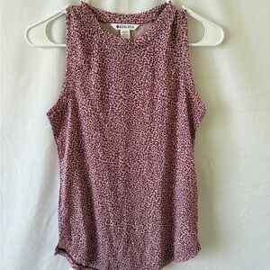 Athleta Women's Pink Cheetah Print Tank Top